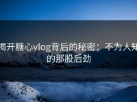揭开糖心vlog背后的秘密：不为人知的那股后劲