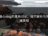 糖心vlog的重新讨论：细节解析与情绪真相