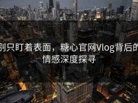 别只盯着表面，糖心官网Vlog背后的情感深度探寻