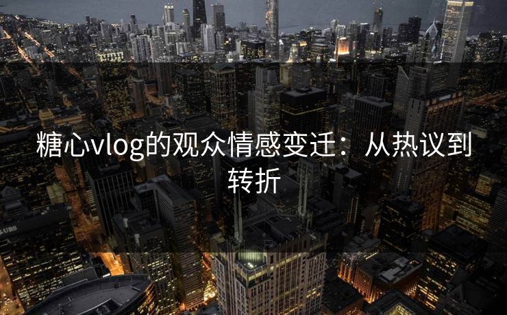 糖心vlog的观众情感变迁：从热议到转折