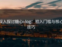 深入探讨糖心vlog：初入门槛与核心技巧