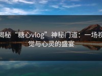 揭秘“糖心vlog”神秘门道：一场视觉与心灵的盛宴