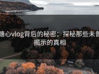 糖心vlog背后的秘密：探秘那些未曾揭示的真相