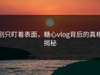 别只盯着表面，糖心vlog背后的真相揭秘