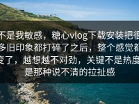 不是我敏感，糖心vlog下载安装把很多旧印象都打碎了之后，整个感觉都变了，越想越不对劲，关键不是热度，是那种说不清的拉扯感