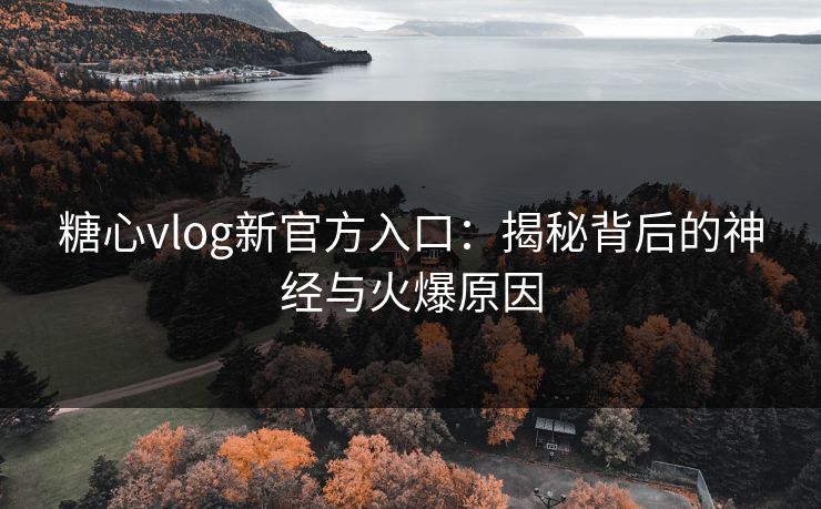糖心vlog新官方入口：揭秘背后的神经与火爆原因